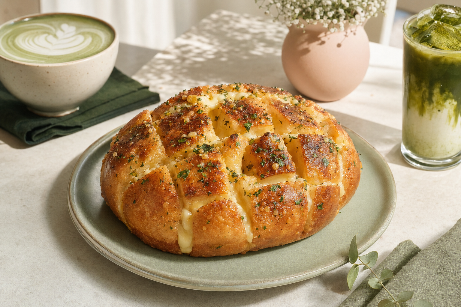 Korean Garlic Bread at Oh! Cha